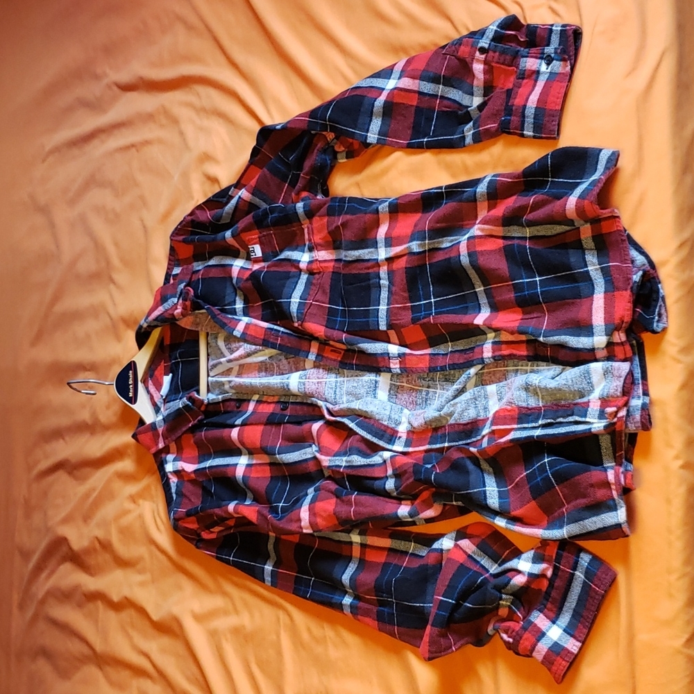 DC Red Flannel Classic Y2K Vintage Fire